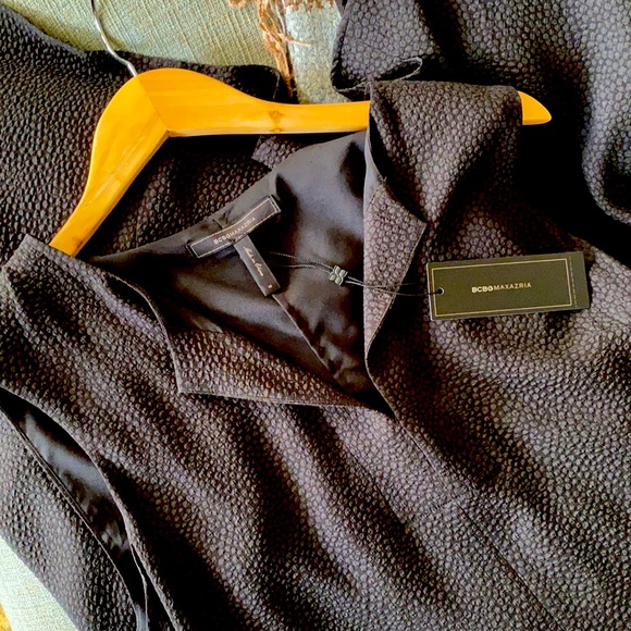 NWT New With Tags BCBG Black Cocktail Dress Size M Flattering Wrinkle Resistant - Picture 8 of 16